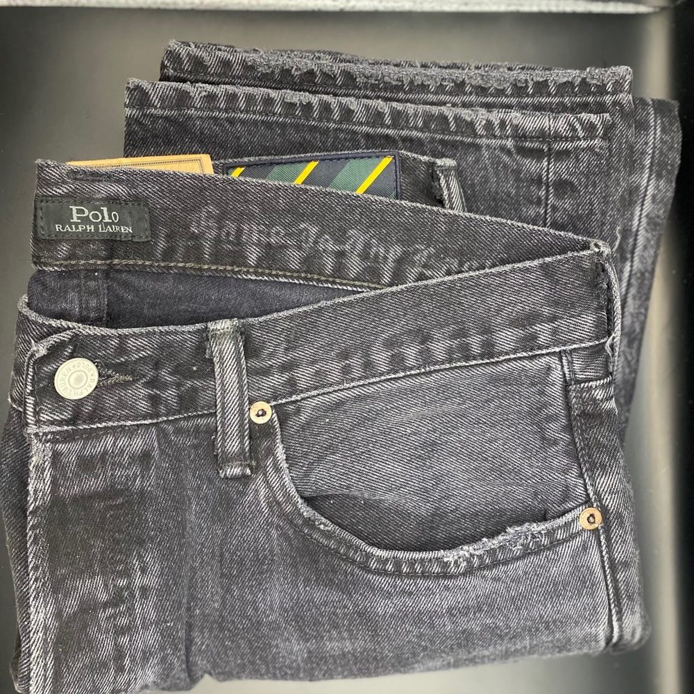 RALPH LAUREN Classic Fit Jeans  Tiger Embroidered
